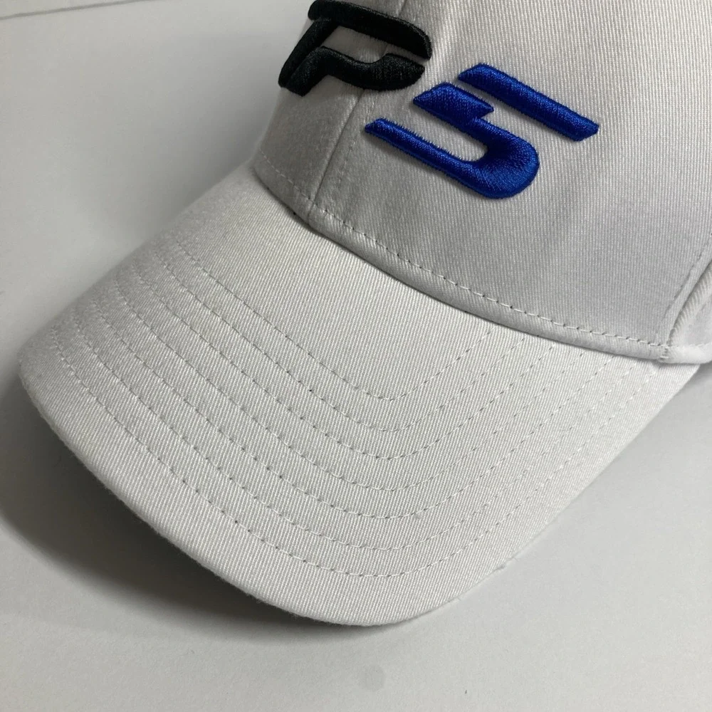 Taylor Made TP5 Tour Authentic Golf Hat Cap White Adjustable Stretch Embroidered